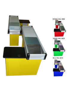 Static checkout counter - Double module - cm 340