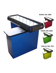 Mostrador de caja estático - Longitud 144,3 cm