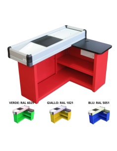 Static checkout counter with scanner predisposition - cm 160