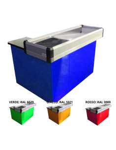 Static checkout counter - Length 140 cm