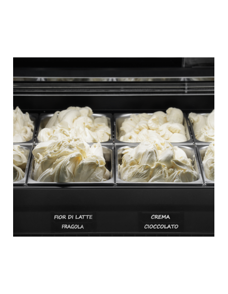 Vetrina gelateria - Ventilata - Dimensioni cm 162.5 x 105.5 x 115.1 h