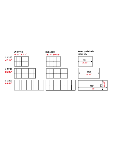 Vitrina de helados - Ventilado - Dimensiones cm 162,5 x 105,5 x 115,1 h