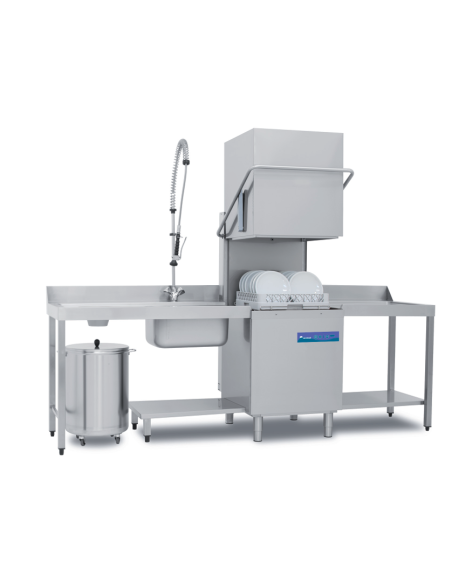 Lavaoggetti Elettronica con Cappa Coibentata - cesto quadro cm 50 x 50 - cm 63.5 x 73.5 x 148 h