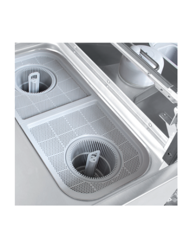 Electronic clothes washer with square basket cm...