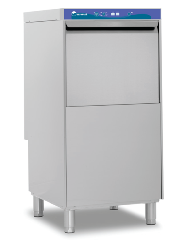 Electronic clothes washer with square basket cm...
