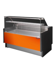 Food counter - Straight glass - Semi-ventilated - cm 152 x 78