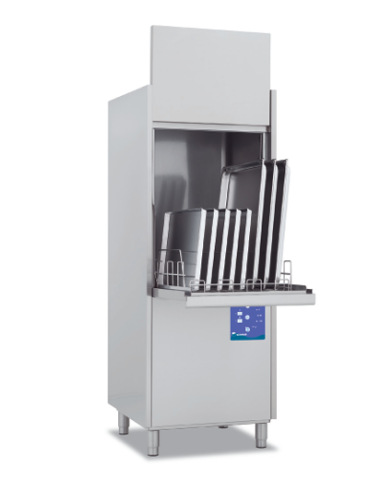 Electronic clothes washer with square basket cm...