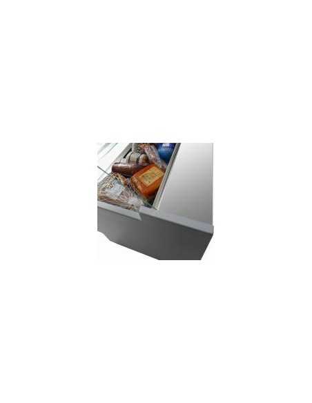 Food counter - Straight glass - Semi-ventilated - cm 248 x 78