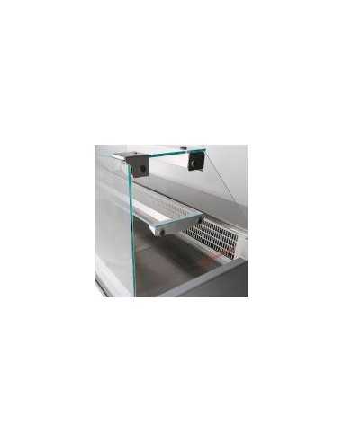 Food counter - Straight glass - Semi-ventilated...