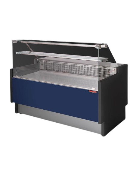 Mostrador de comida - Cristal recto - Semi-ventilado - cm 200 x 89