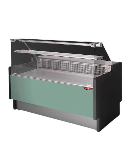 Mostrador de comida - Cristal recto - Semi-ventilado - cm 296 x 89 Mostrador de comida - Cristal recto - Semi-ventilado - cm 296 x 89