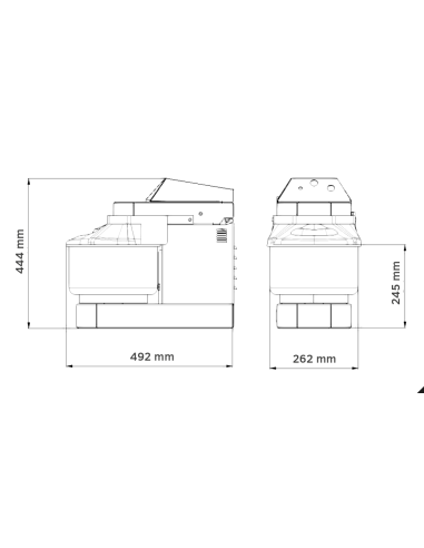 Batidora de espiral - Capacidad 5kg/lt75 -...