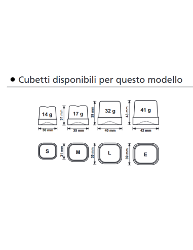 Fabbricatore di ghiaccio - Produzione kg 30/24...