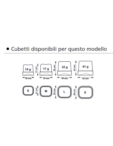 Fabbricatore di ghiaccio - Produzione kg 49/24...