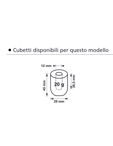 Fabbricatore di ghiaccio - Produzione kg 50/24...