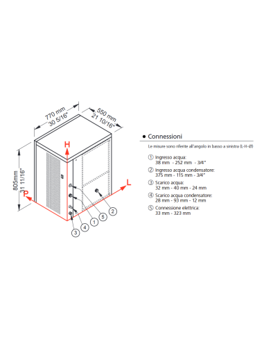 Fabricador de hielo - Producción kg 400/24 h -...