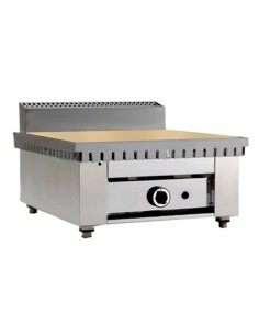 Cocina de gas 4 piadinas, encimera con tapa de Piedra Refractaria - cm 65 x 73 x 44 h