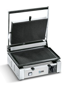 Cast iron plate with ribbed top and ribbed lid - cm 35.5...