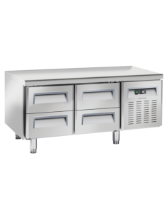 Refrigerated table - N. 4 drawers - cm 136.7 x 70 x 65 h