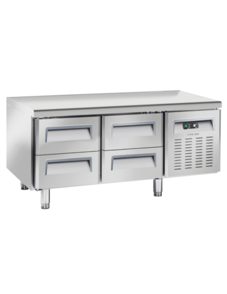 Refrigerated table - N. 4 drawers - cm 136.7 x 70 x 65 h Refrigerated table - N. 4 drawers - cm 136.7 x 70 x 65 h
