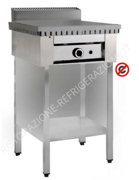 Cocina de gas 4 piadinas, con compartimento abierto - cm 65 x 73 x 96 h