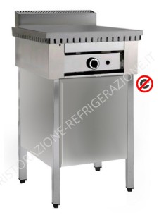 Gas cooker 4 piadinas, Compartment with doors - cm 65 x 73 x 96 h