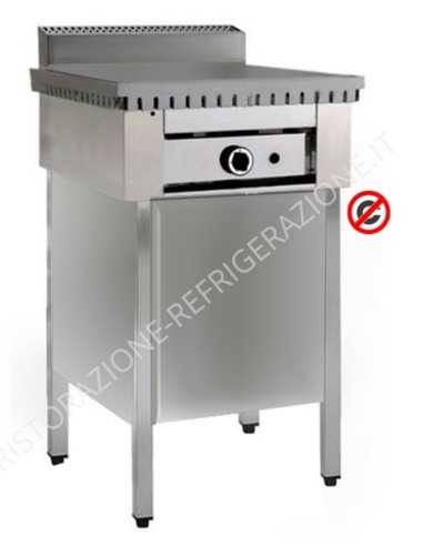 Gas cooker 4 piadinas, Compartment with doors -...