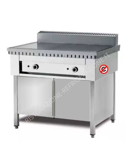 Horno a gas 6 piadinas - compartimento con puertas - cm 95 x 73 x 96 h