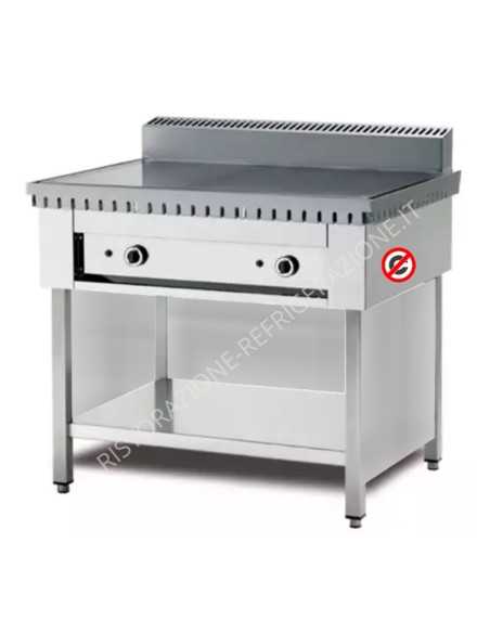 Gas cooker 6 piadinas with open compartment - cm 95 x 73 x 96 h