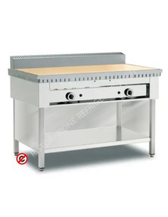 Cuocipiadina a gas 6 piadine con vano aperto e Piano in Pietra Refrattaria- cm 95 x 73 x 96 h