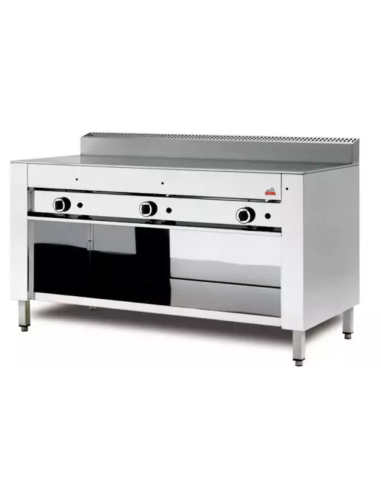 Gas-fired 10 piadina cooker with Open...