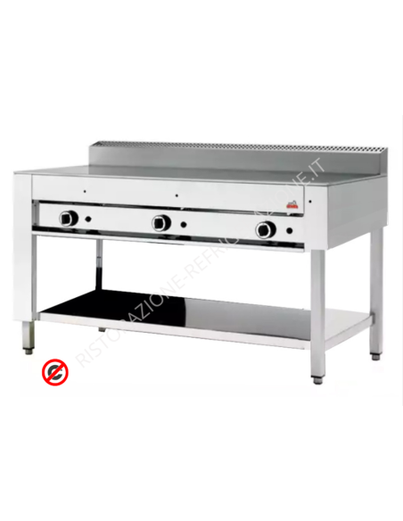 Gas cooker 12 piadinas with open structure - cm 181 x 73 x 96 h