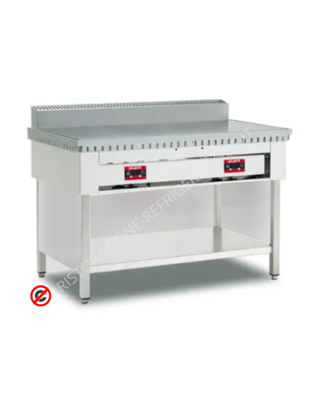 Electric 4-Piadine Cooker with Open Compartment - cm 65 x 73 x 96 h