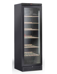 Cantina vini - Capacità 350 litri - Ripiani legno - cm 59.5 x 60 x 184 h