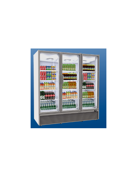 Refrigerated display case glass door - temperature -1° +7°C - Cm 187.5 x 78.6 x 203.5 h