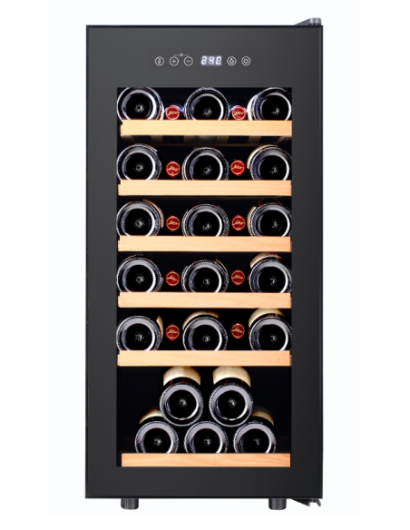 Refrigerated wine display case - Single temperature +4° +18°C - Cm 38 x 57.7 x 78.5 h