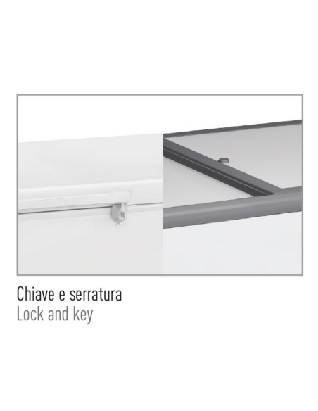 Horizontal refrigerator - Capacity Lt. 350 - Cm 132 x 69 x 86 h