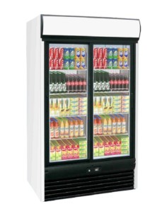 Vitrina refrigerada puerta de cristal - temperatura -1°...