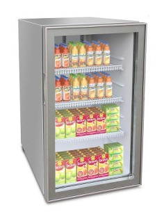 Refrigerated display case glass door - temperature +0°... 2