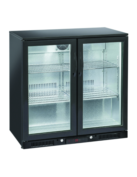 Vetrina espositiva refrigerata porta a vetro - temperatura -1° +7°C - Cm 90 x 50 x 86 h