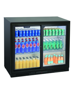 Refrigerated Back Bar Display Case - N. 2 sliding doors - temperature -1° +7°C - Cm 90 x 50 x 86 h