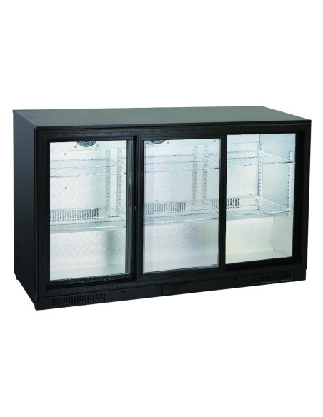 Vetrina retrobanco refrigerato Back Bar - N. 3 porte scorrevoli - temperatura -1° +7°C - Cm 133.5 x 50 x 86 h