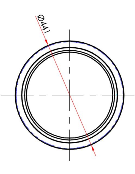 Refrigeratore cilindrico a Pozzetto - temperatura -1° +9°C - Cm 44 x 44 x 85 h