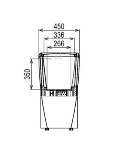 Refrigerated beverage display case -...