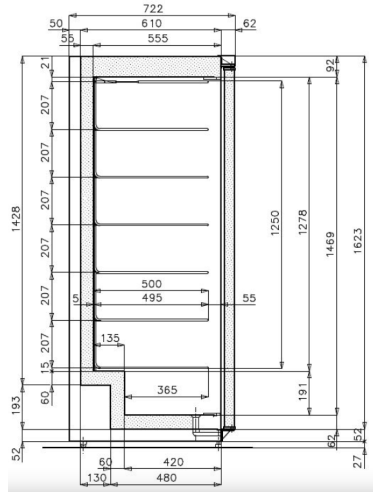 Armadio Refrigerato - Temperatura -25°C -18°C -...