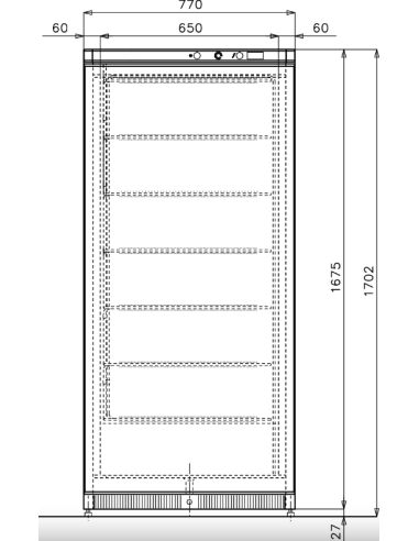 Refrigerated Cabinet - Temperature -1°C +5°C -...