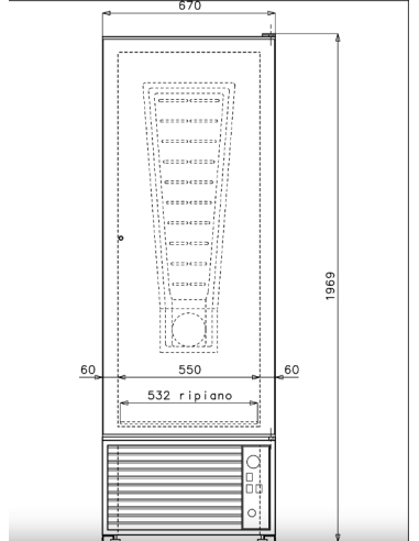 Armadio Refrigerato - Temperatura -25°C -18°C -...