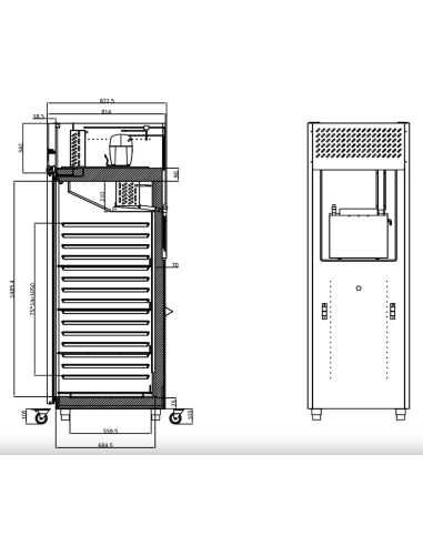 Refrigerated Cabinet - Temperature -22°C -18°C...