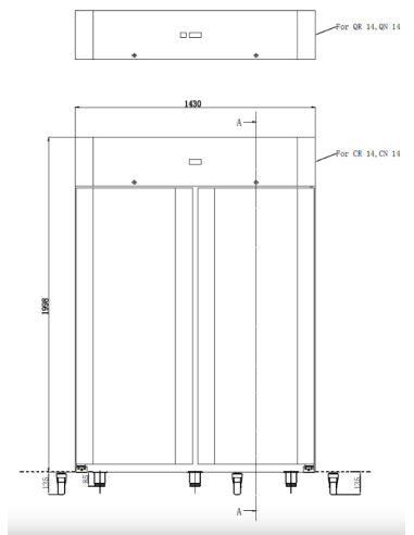 Refrigerated Cabinet - Temperature -1°C +7°C -...