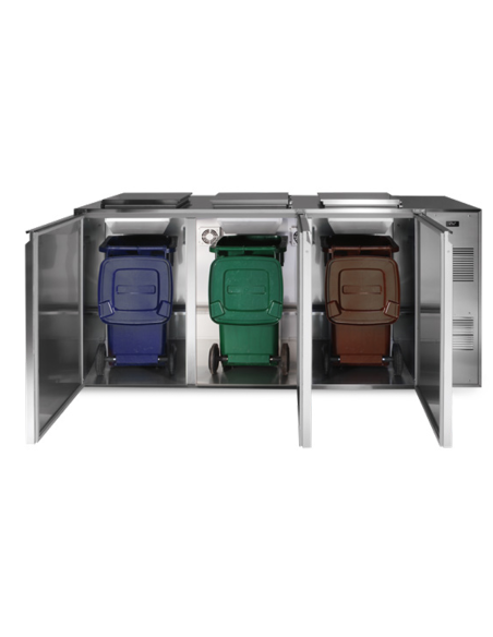 Box refrigerato per rifiuti -N. 1x 120/240 Lt. - Motore remoto - cm 95 x 87,5 x 121 h